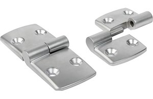 Scharniere 
aus Aluminium, aushängbar, rechts